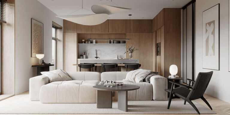 Custom Apartment Interiors Blending Functionality With Elegant Everyday Living Spaces